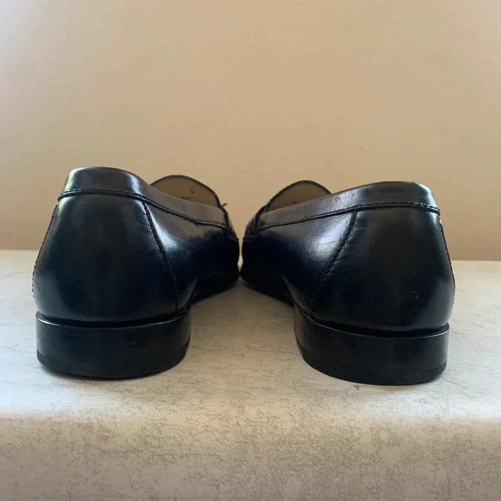 Cole Haan Pinch Maine Classic Tassel Loafers Black Leather Men's 13D C03506